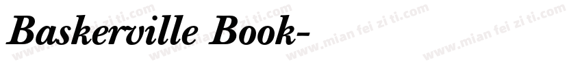 Baskerville Book字体转换